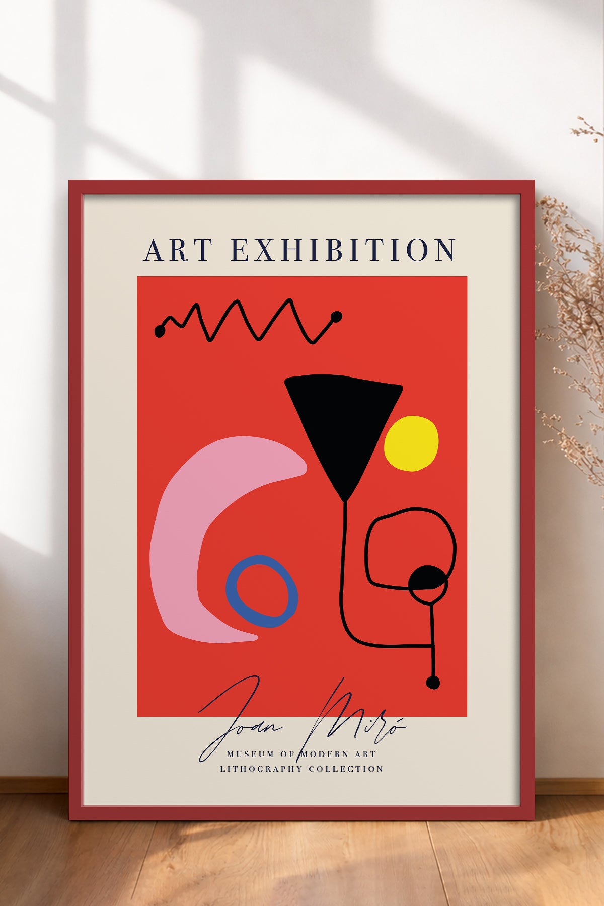 HOMEPACK Ahşap Çerçeveli Tablo Çerçeveli Poster Sanatsal Modern Duvar Dekoru ABSTRACT-20