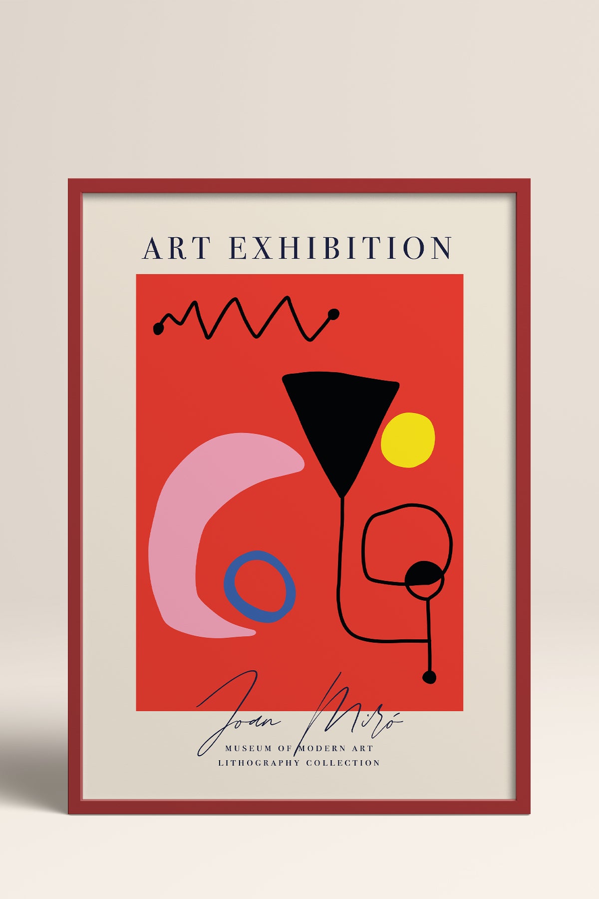 HOMEPACK Ahşap Çerçeveli Tablo Çerçeveli Poster Sanatsal Modern Duvar Dekoru ABSTRACT-20