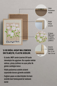 HOMEPACK Ahşap Çerçeveli Tablo Çerçeveli Poster Sanatsal Modern Duvar Dekoru ABSTRACT-21