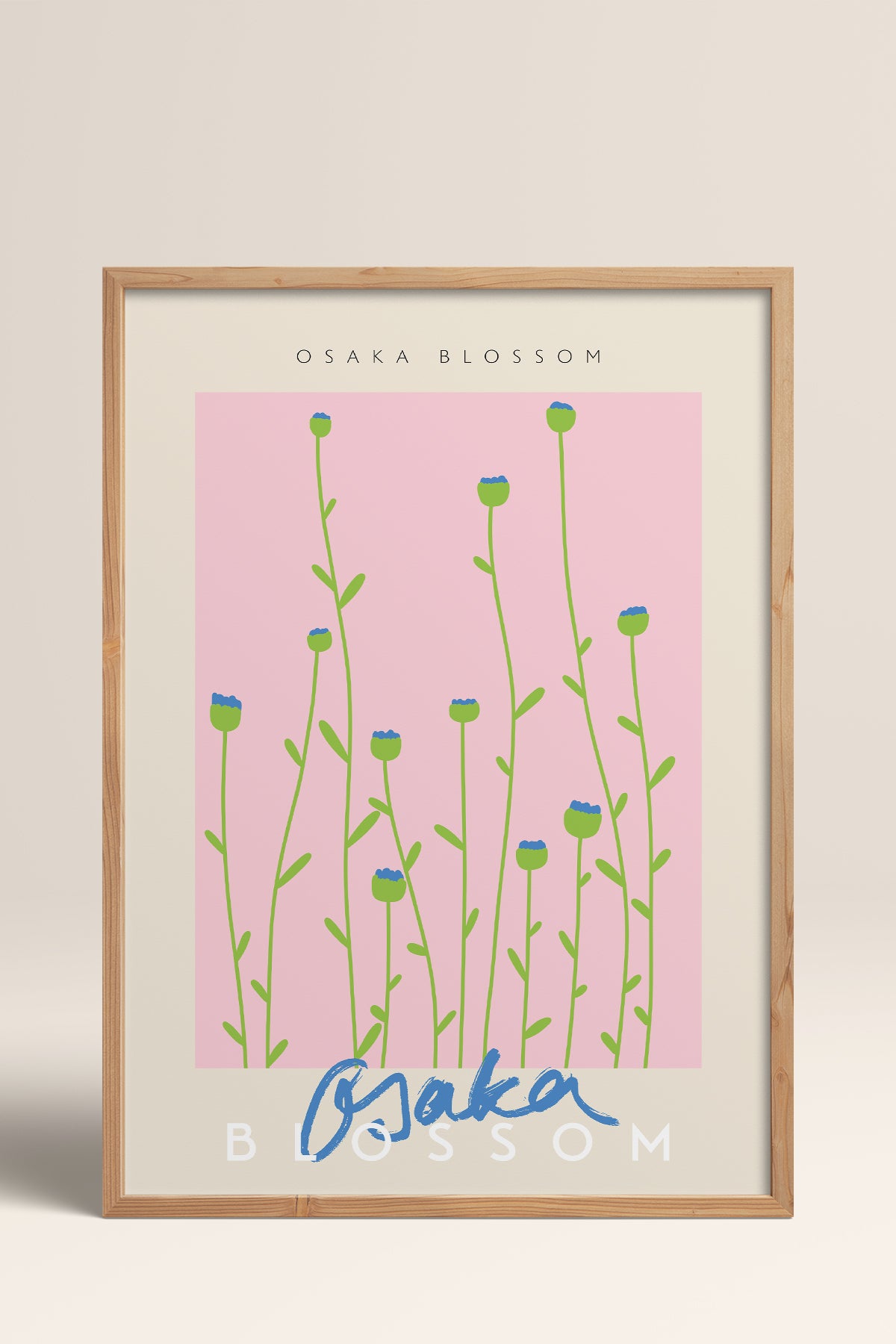 HOMEPACK Ahşap Çerçeveli Tablo Çerçeveli Poster Sanatsal Modern Duvar Dekoru ABSTRACT-22