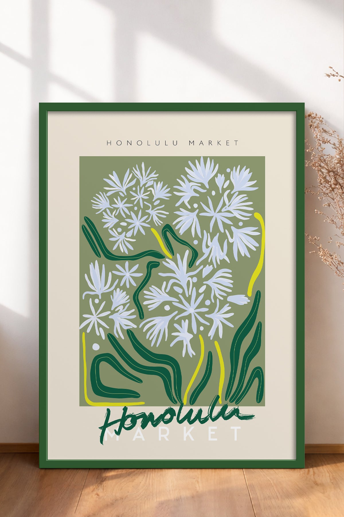 HOMEPACK Ahşap Çerçeveli Tablo Çerçeveli Poster Sanatsal Modern Duvar Dekoru ABSTRACT-23