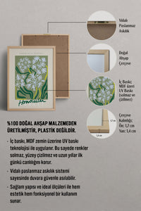 HOMEPACK Ahşap Çerçeveli Tablo Çerçeveli Poster Sanatsal Modern Duvar Dekoru ABSTRACT-23