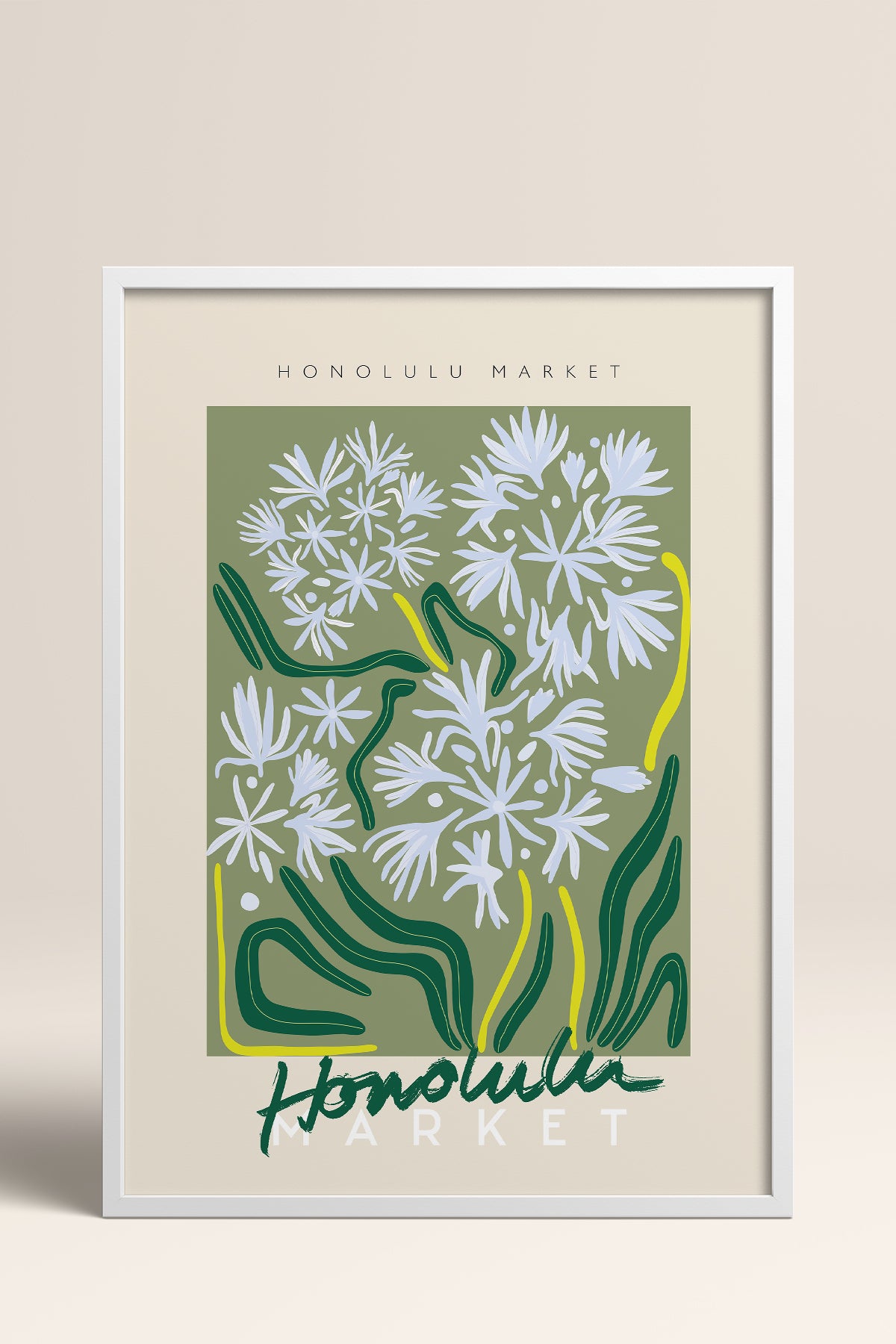 HOMEPACK Ahşap Çerçeveli Tablo Çerçeveli Poster Sanatsal Modern Duvar Dekoru ABSTRACT-23