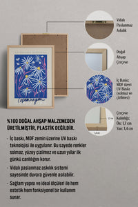 HOMEPACK Ahşap Çerçeveli Tablo Çerçeveli Poster Sanatsal Modern Duvar Dekoru ABSTRACT-24