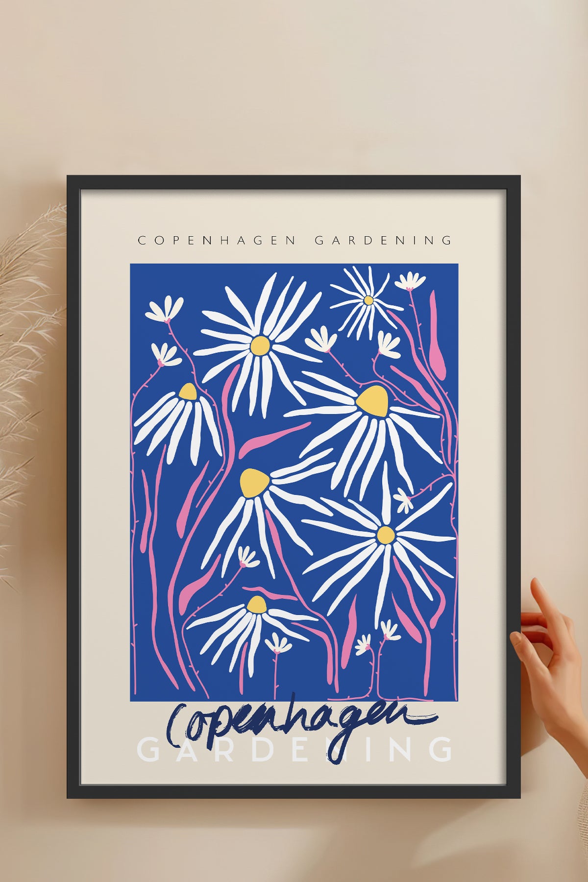 HOMEPACK Ahşap Çerçeveli Tablo Çerçeveli Poster Sanatsal Modern Duvar Dekoru ABSTRACT-24