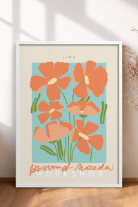 HOMEPACK Ahşap Çerçeveli Tablo Çerçeveli Poster Sanatsal Modern Duvar Dekoru ABSTRACT-25