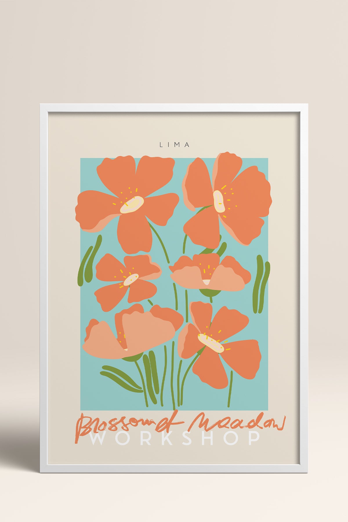 HOMEPACK Ahşap Çerçeveli Tablo Çerçeveli Poster Sanatsal Modern Duvar Dekoru ABSTRACT-25