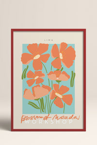 HOMEPACK Ahşap Çerçeveli Tablo Çerçeveli Poster Sanatsal Modern Duvar Dekoru ABSTRACT-25