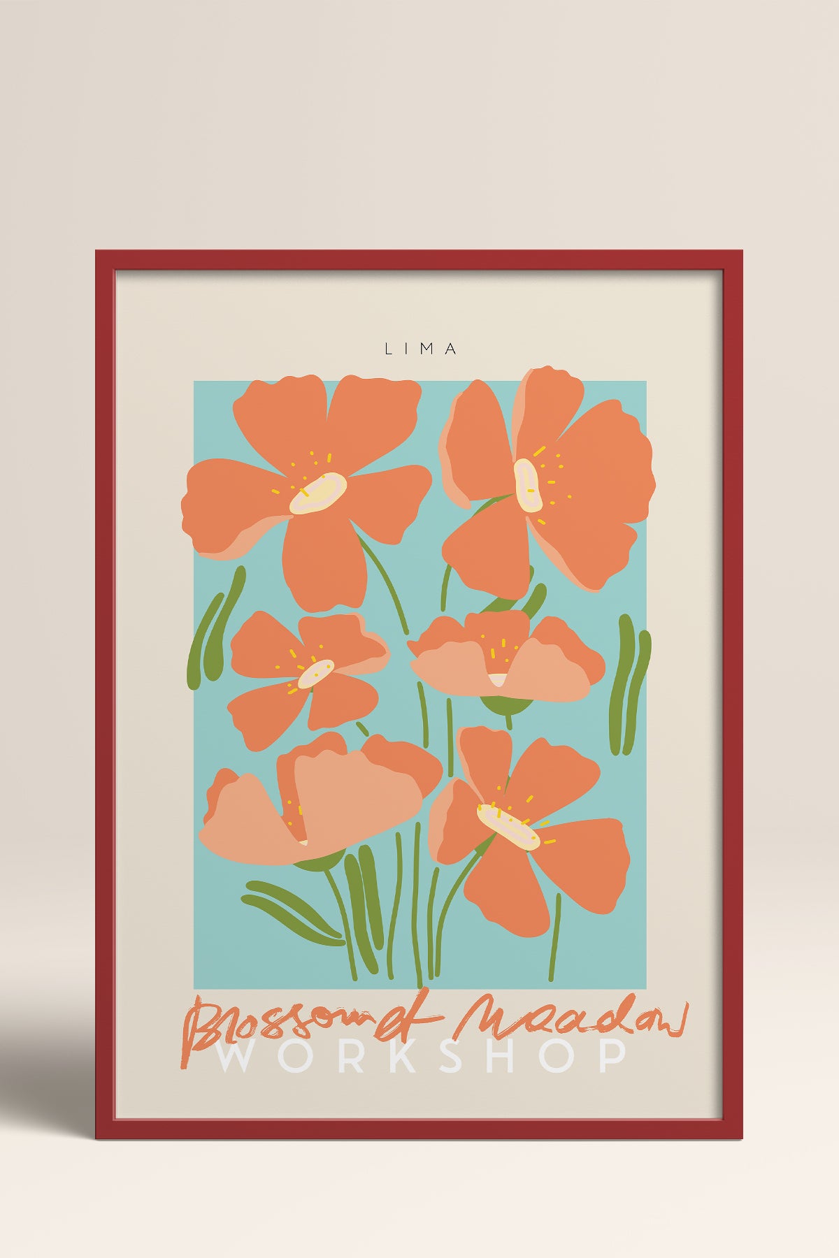 HOMEPACK Ahşap Çerçeveli Tablo Çerçeveli Poster Sanatsal Modern Duvar Dekoru ABSTRACT-25