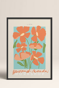 HOMEPACK Ahşap Çerçeveli Tablo Çerçeveli Poster Sanatsal Modern Duvar Dekoru ABSTRACT-25