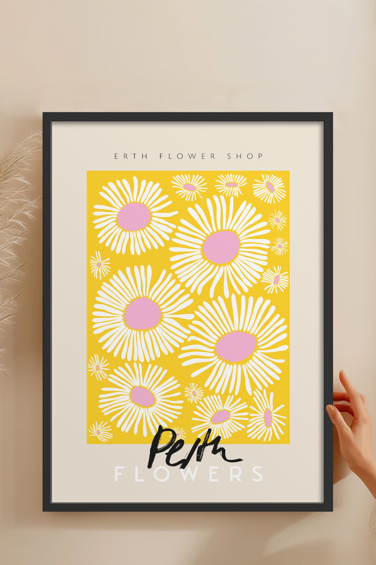 HOMEPACK Ahşap Çerçeveli Tablo Çerçeveli Poster Sanatsal Modern Duvar Dekoru ABSTRACT-27