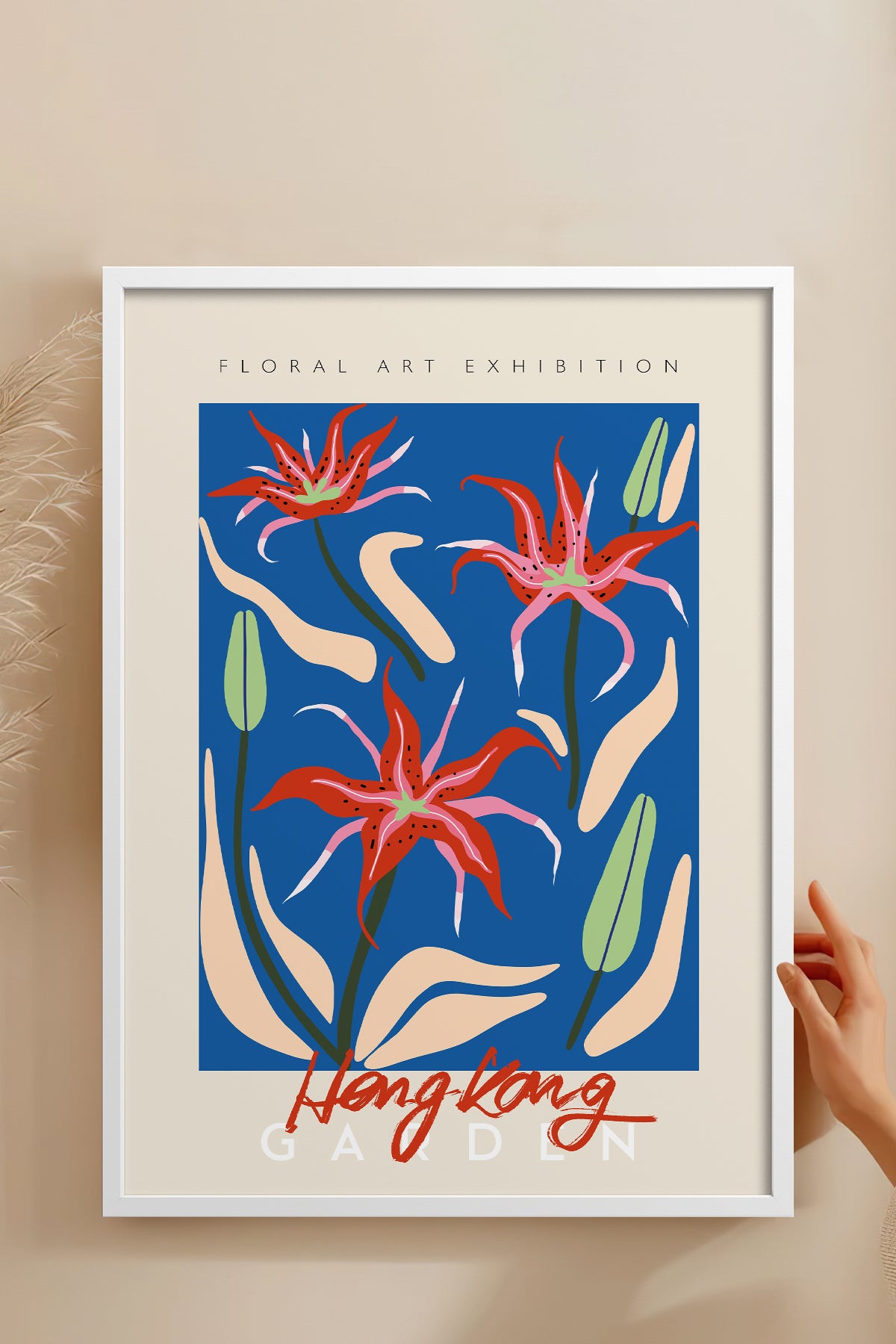 HOMEPACK Ahşap Çerçeveli Tablo Çerçeveli Poster Sanatsal Modern Duvar Dekoru ABSTRACT-31