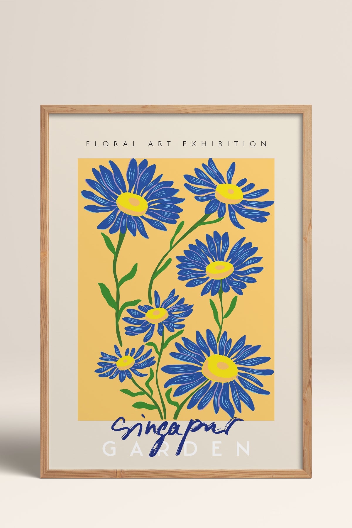 HOMEPACK Ahşap Çerçeveli Tablo Çerçeveli Poster Sanatsal Modern Duvar Dekoru ABSTRACT-32