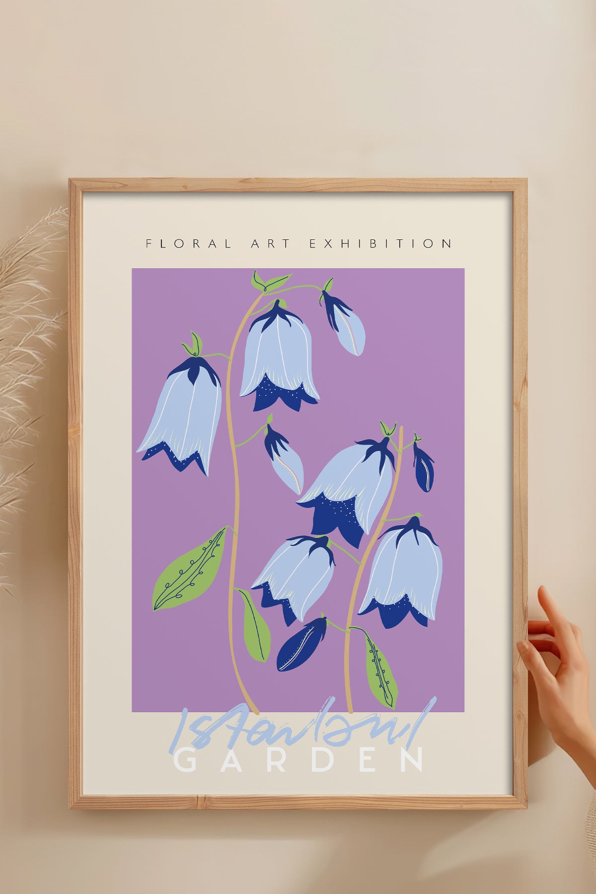 HOMEPACK Ahşap Çerçeveli Tablo Çerçeveli Poster Sanatsal Modern Duvar Dekoru ABSTRACT-33