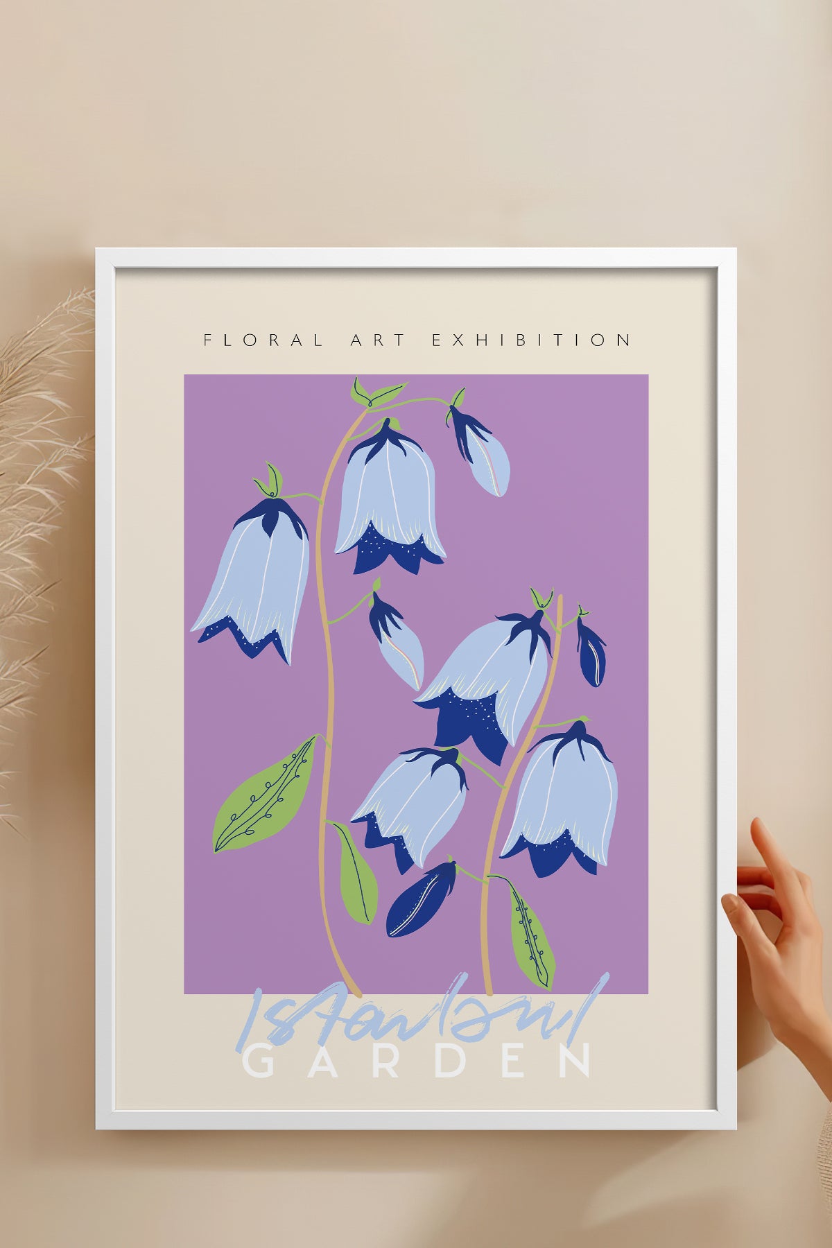 HOMEPACK Ahşap Çerçeveli Tablo Çerçeveli Poster Sanatsal Modern Duvar Dekoru ABSTRACT-33