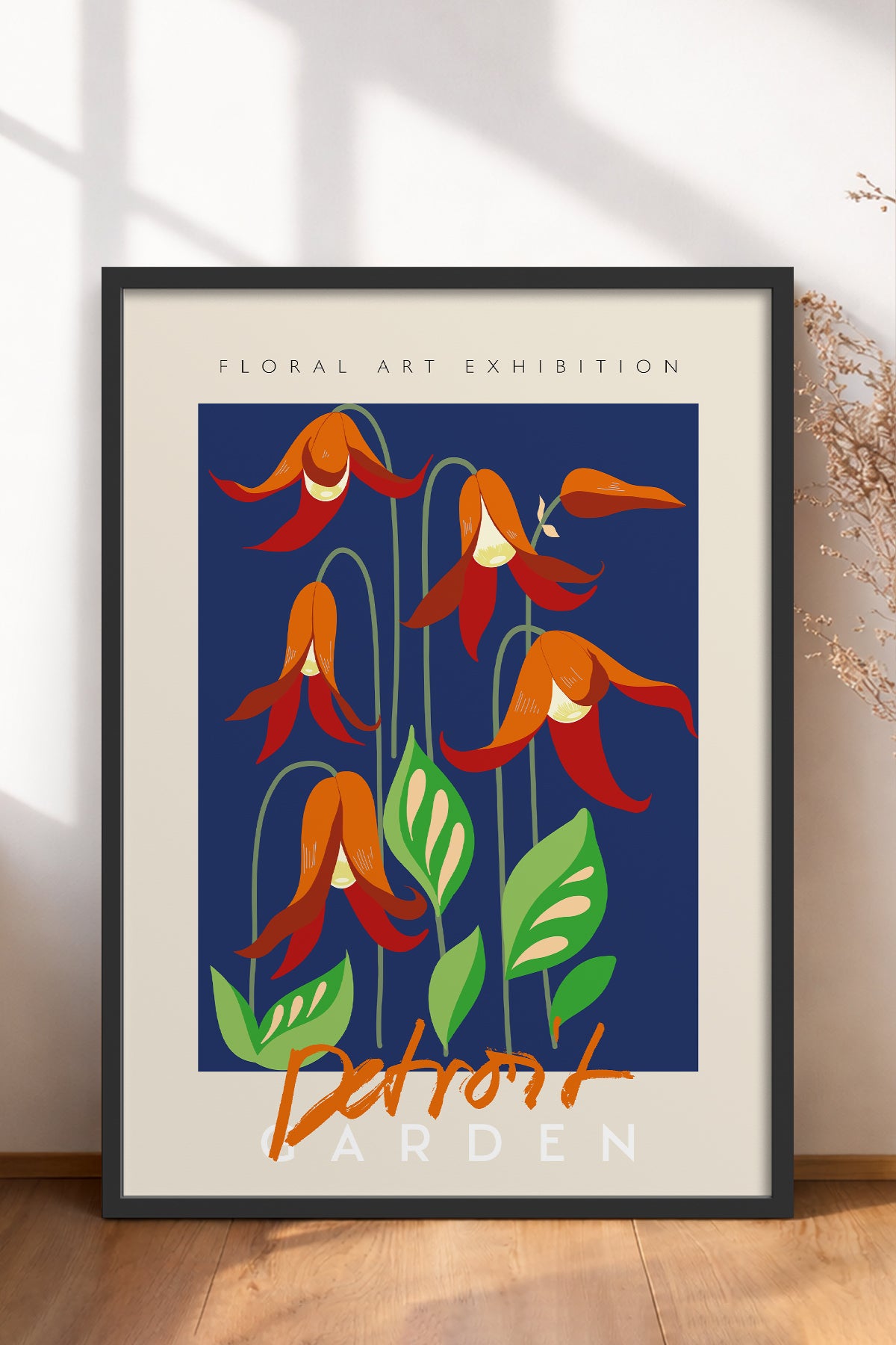 HOMEPACK Ahşap Çerçeveli Tablo Çerçeveli Poster Sanatsal Modern Duvar Dekoru ABSTRACT-34