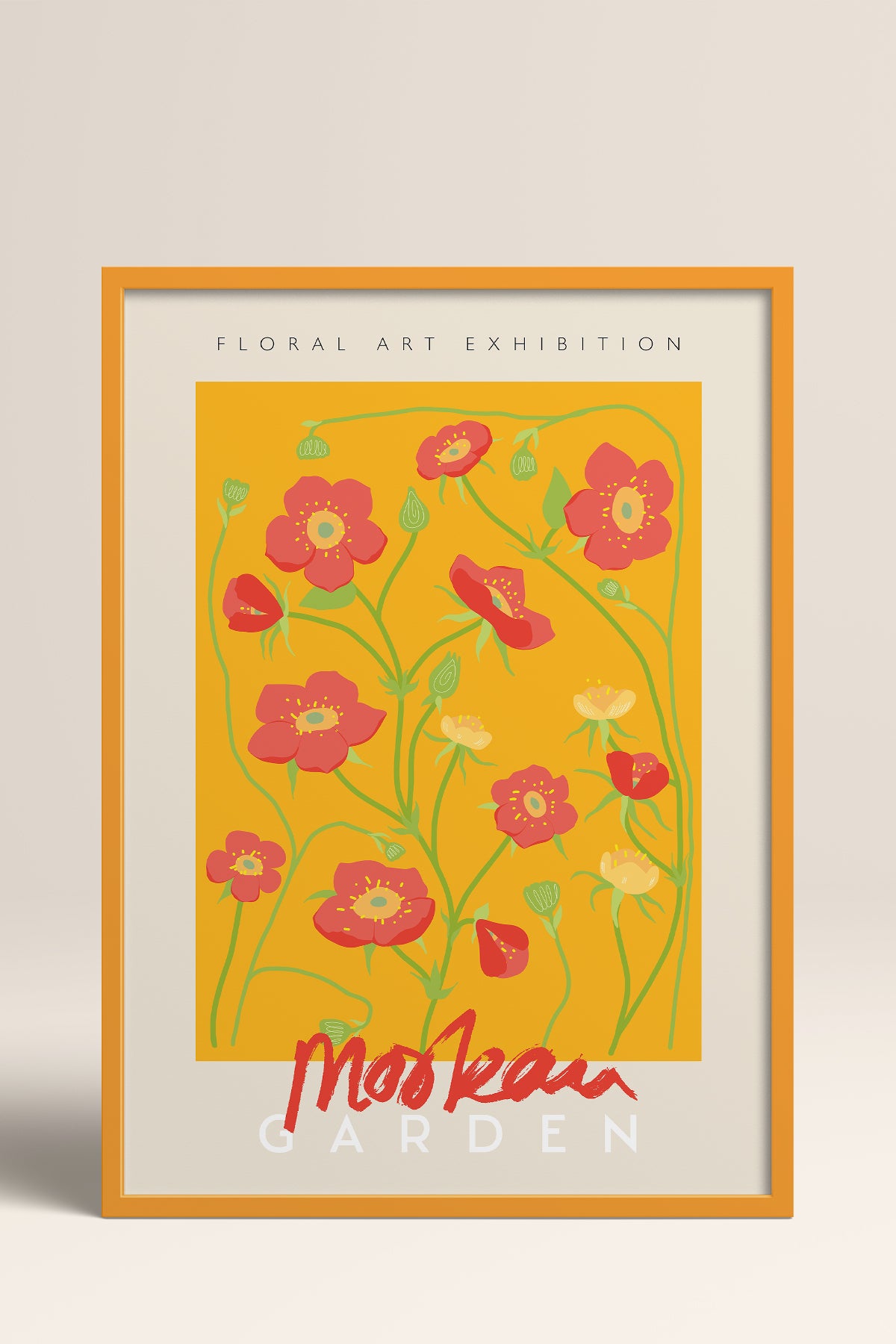 HOMEPACK Ahşap Çerçeveli Tablo Çerçeveli Poster Sanatsal Modern Duvar Dekoru ABSTRACT-35