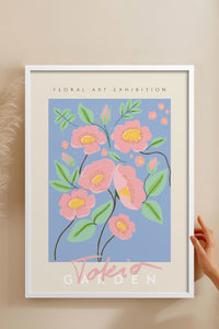HOMEPACK Ahşap Çerçeveli Tablo Çerçeveli Poster Sanatsal Modern Duvar Dekoru ABSTRACT-36