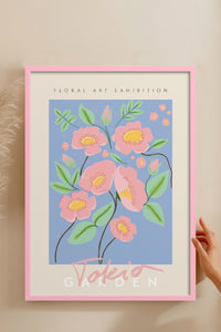HOMEPACK Ahşap Çerçeveli Tablo Çerçeveli Poster Sanatsal Modern Duvar Dekoru ABSTRACT-36