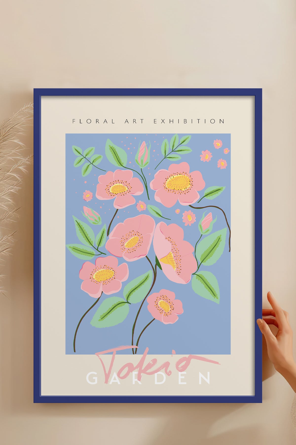 HOMEPACK Ahşap Çerçeveli Tablo Çerçeveli Poster Sanatsal Modern Duvar Dekoru ABSTRACT-36