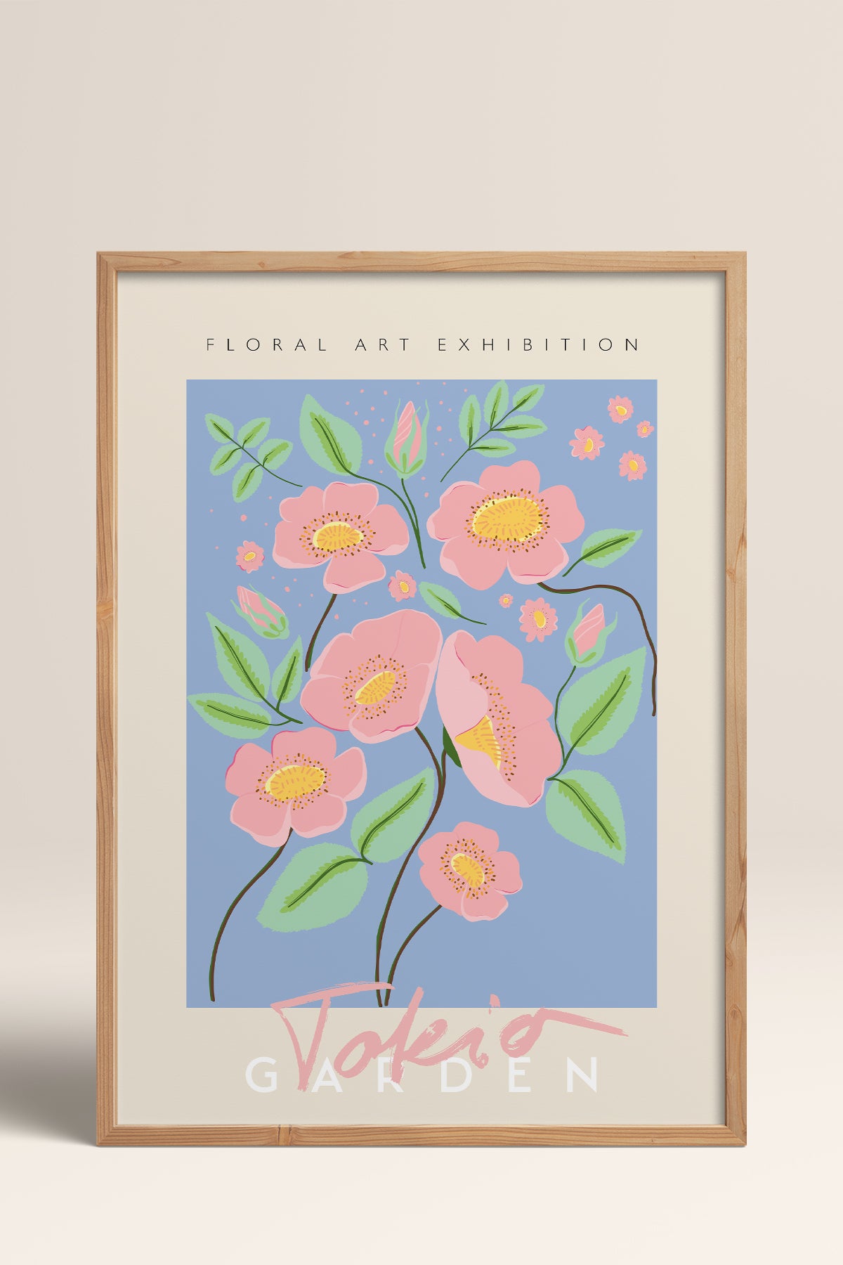 HOMEPACK Ahşap Çerçeveli Tablo Çerçeveli Poster Sanatsal Modern Duvar Dekoru ABSTRACT-36
