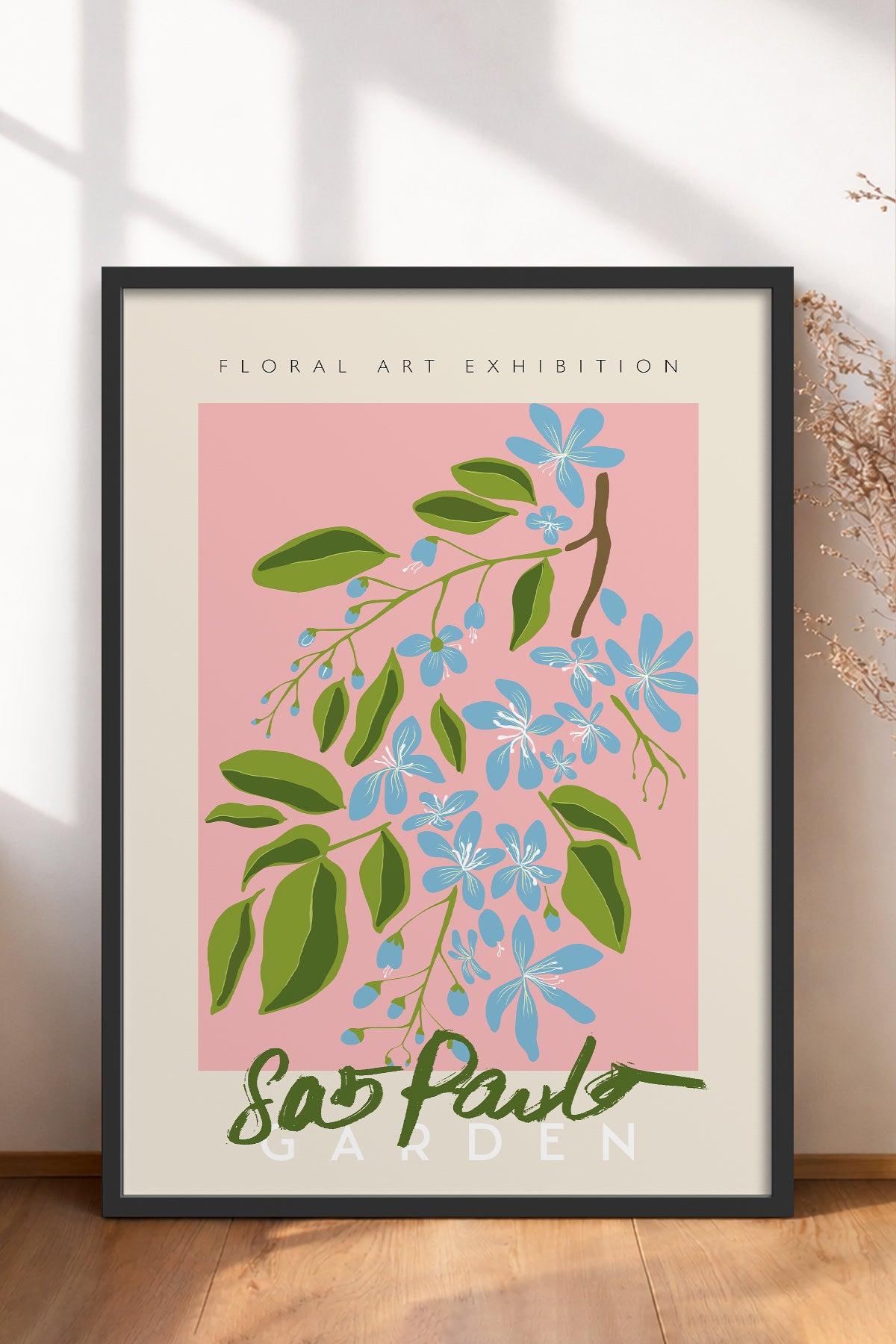 HOMEPACK Ahşap Çerçeveli Tablo Çerçeveli Poster Sanatsal Modern Duvar Dekoru ABSTRACT-37