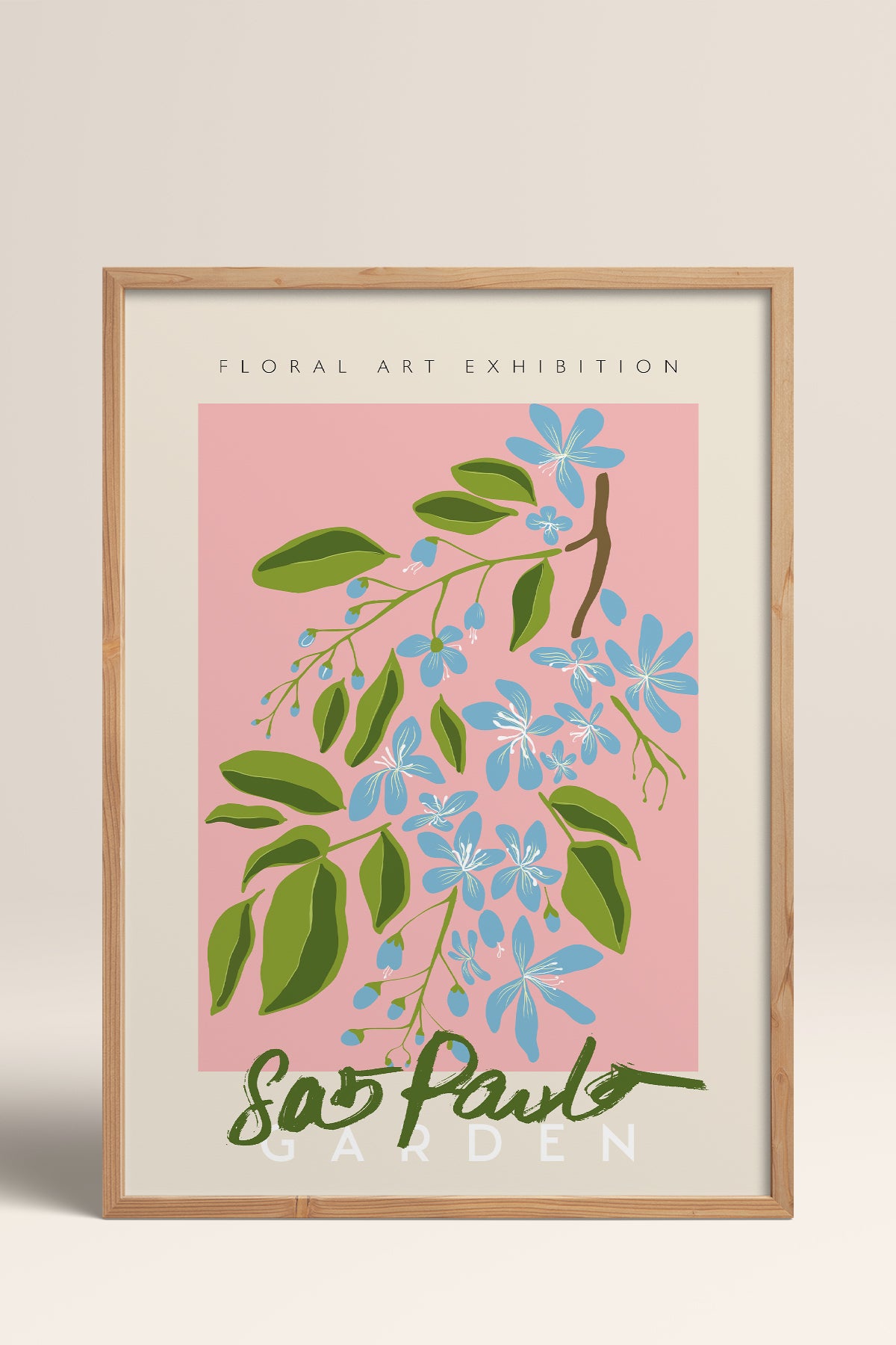 HOMEPACK Ahşap Çerçeveli Tablo Çerçeveli Poster Sanatsal Modern Duvar Dekoru ABSTRACT-37