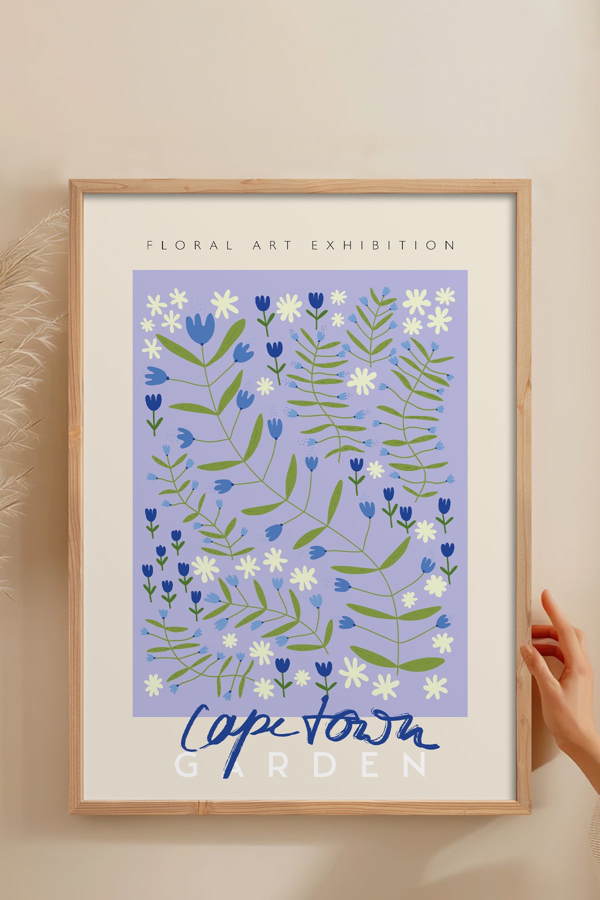 HOMEPACK Ahşap Çerçeveli Tablo Çerçeveli Poster Sanatsal Modern Duvar Dekoru ABSTRACT-40