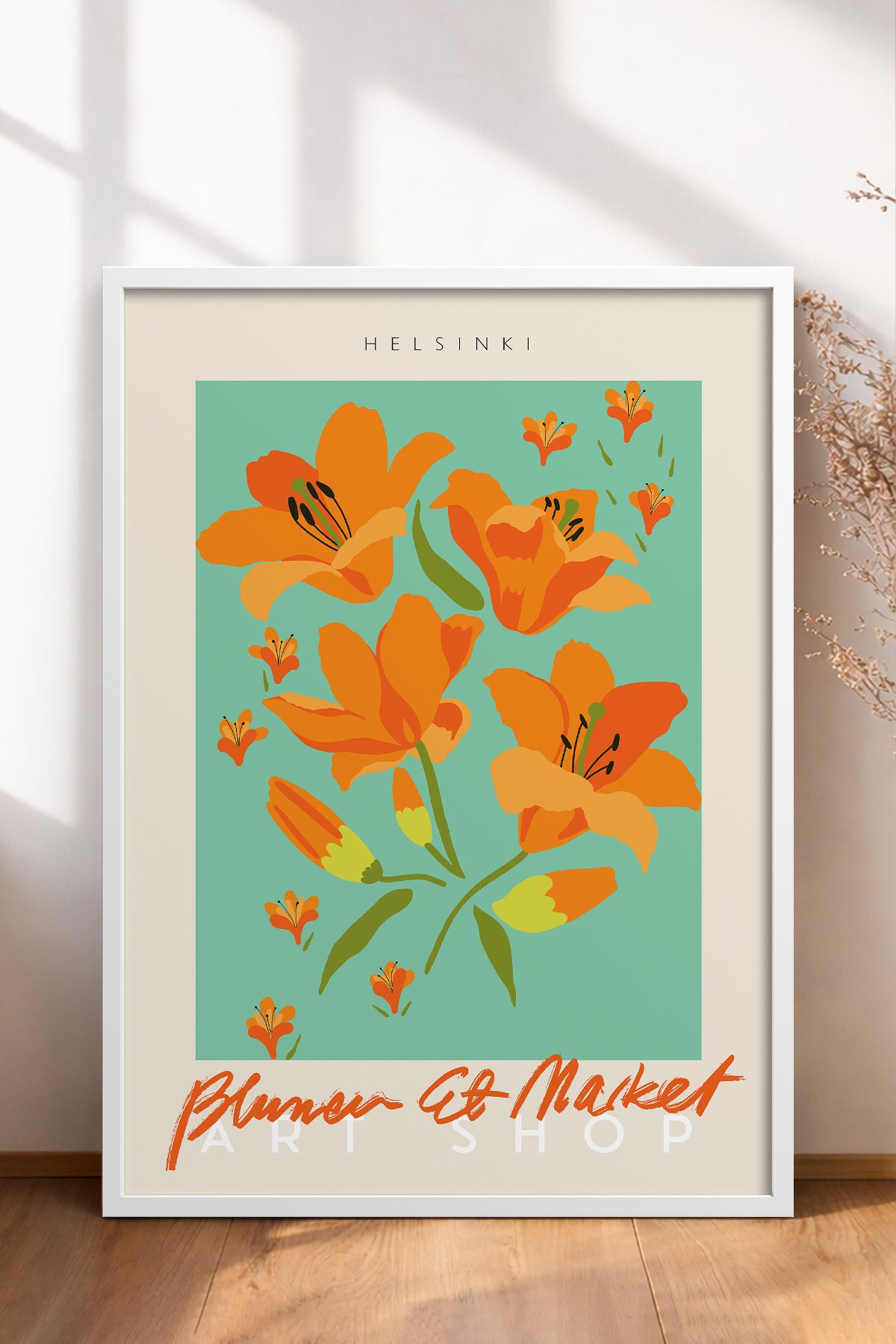 HOMEPACK Ahşap Çerçeveli Tablo Çerçeveli Poster Sanatsal Modern Duvar Dekoru ABSTRACT-43