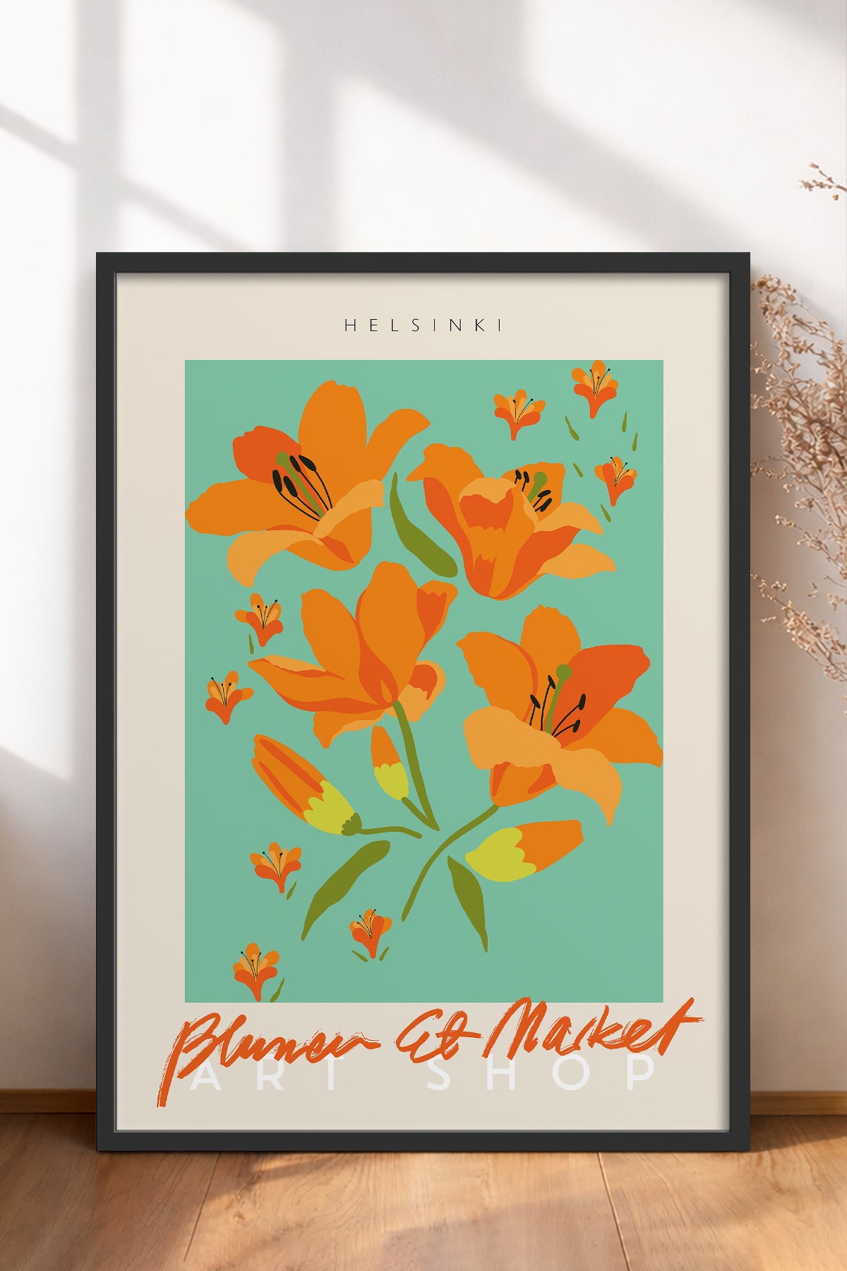 HOMEPACK Ahşap Çerçeveli Tablo Çerçeveli Poster Sanatsal Modern Duvar Dekoru ABSTRACT-43