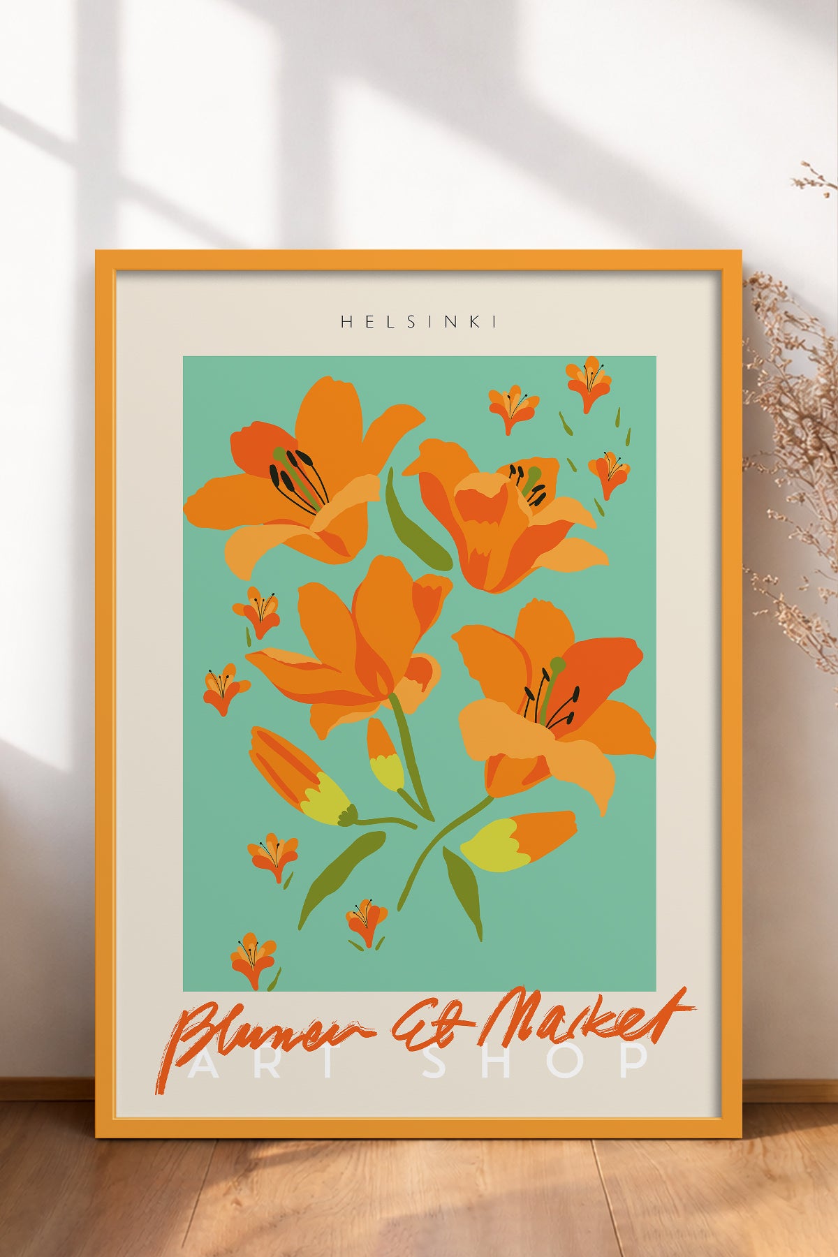 HOMEPACK Ahşap Çerçeveli Tablo Çerçeveli Poster Sanatsal Modern Duvar Dekoru ABSTRACT-43