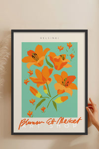 HOMEPACK Ahşap Çerçeveli Tablo Çerçeveli Poster Sanatsal Modern Duvar Dekoru ABSTRACT-43