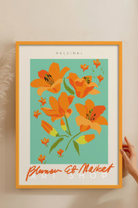 HOMEPACK Ahşap Çerçeveli Tablo Çerçeveli Poster Sanatsal Modern Duvar Dekoru ABSTRACT-43