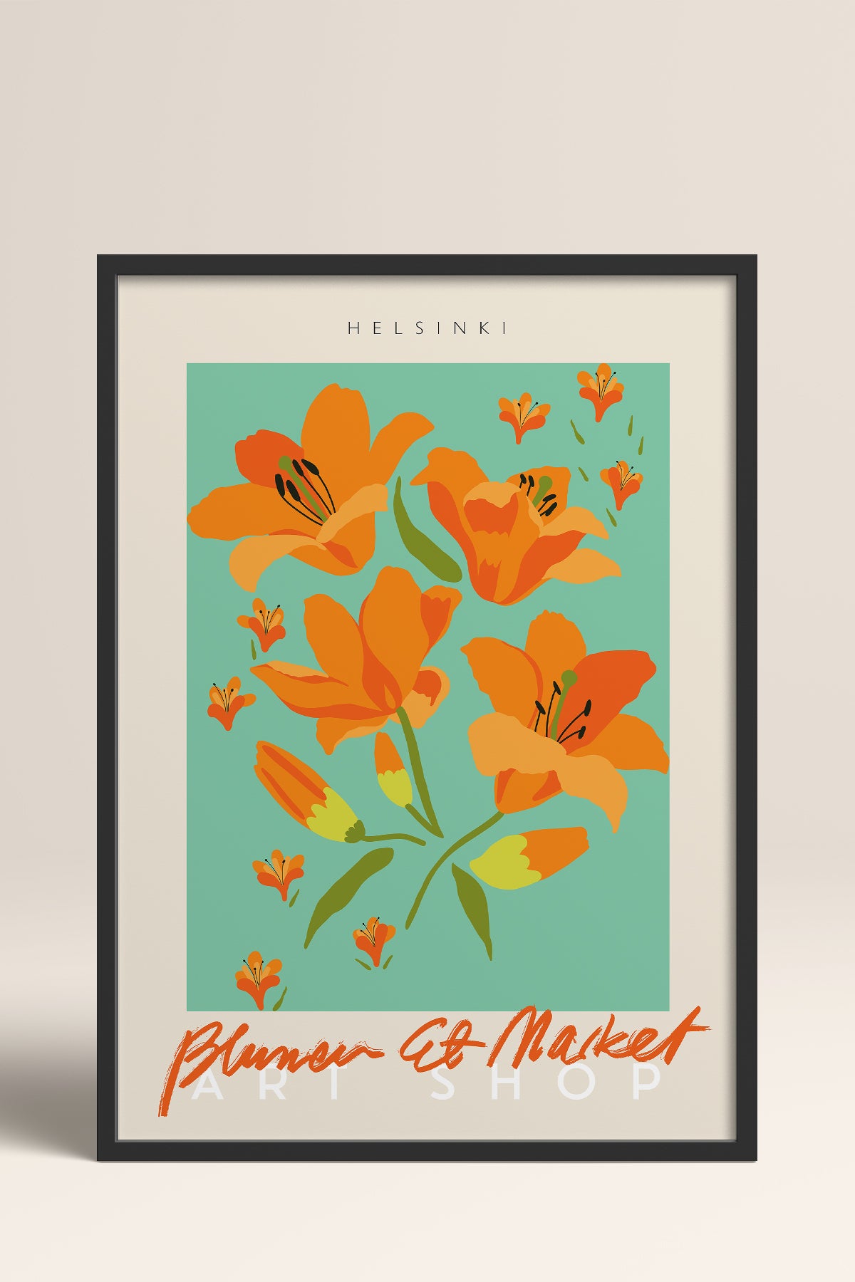 HOMEPACK Ahşap Çerçeveli Tablo Çerçeveli Poster Sanatsal Modern Duvar Dekoru ABSTRACT-43