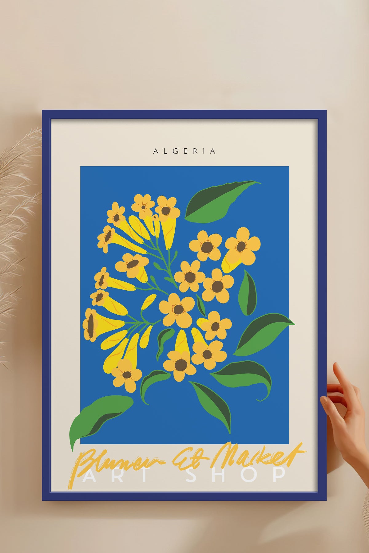 HOMEPACK Ahşap Çerçeveli Tablo Çerçeveli Poster Sanatsal Modern Duvar Dekoru ABSTRACT-45
