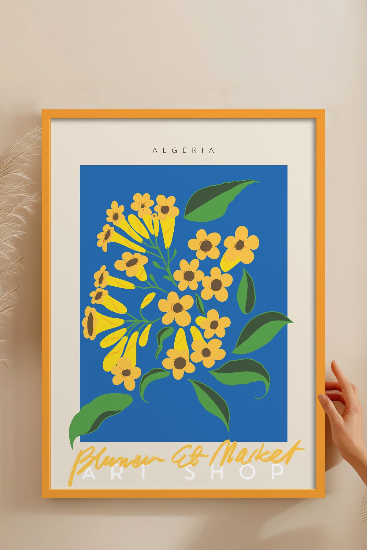HOMEPACK Ahşap Çerçeveli Tablo Çerçeveli Poster Sanatsal Modern Duvar Dekoru ABSTRACT-45