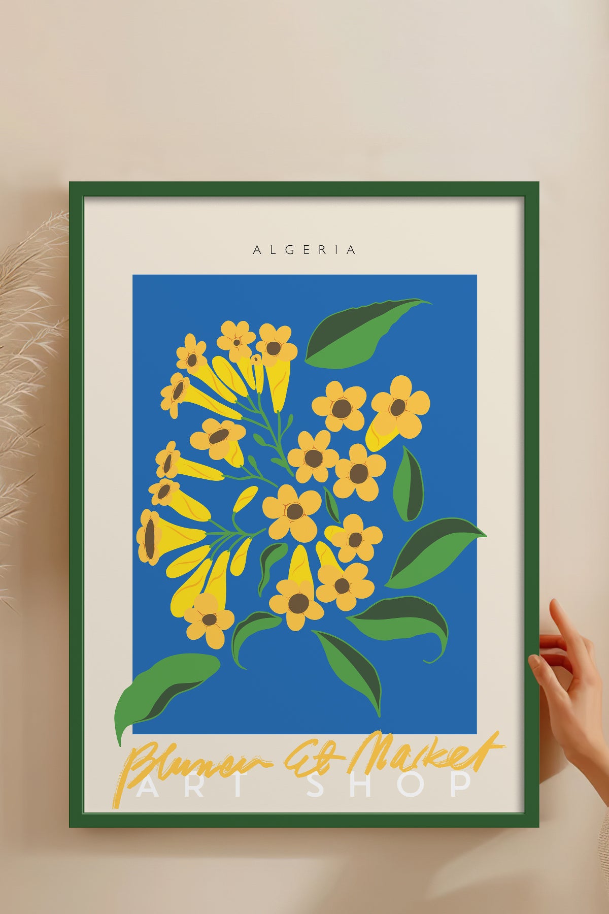 HOMEPACK Ahşap Çerçeveli Tablo Çerçeveli Poster Sanatsal Modern Duvar Dekoru ABSTRACT-45