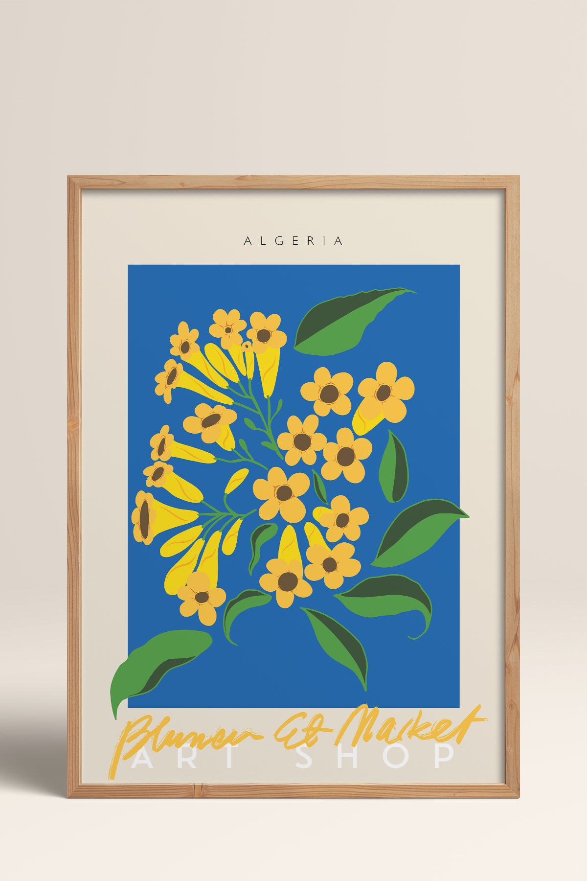 HOMEPACK Ahşap Çerçeveli Tablo Çerçeveli Poster Sanatsal Modern Duvar Dekoru ABSTRACT-45