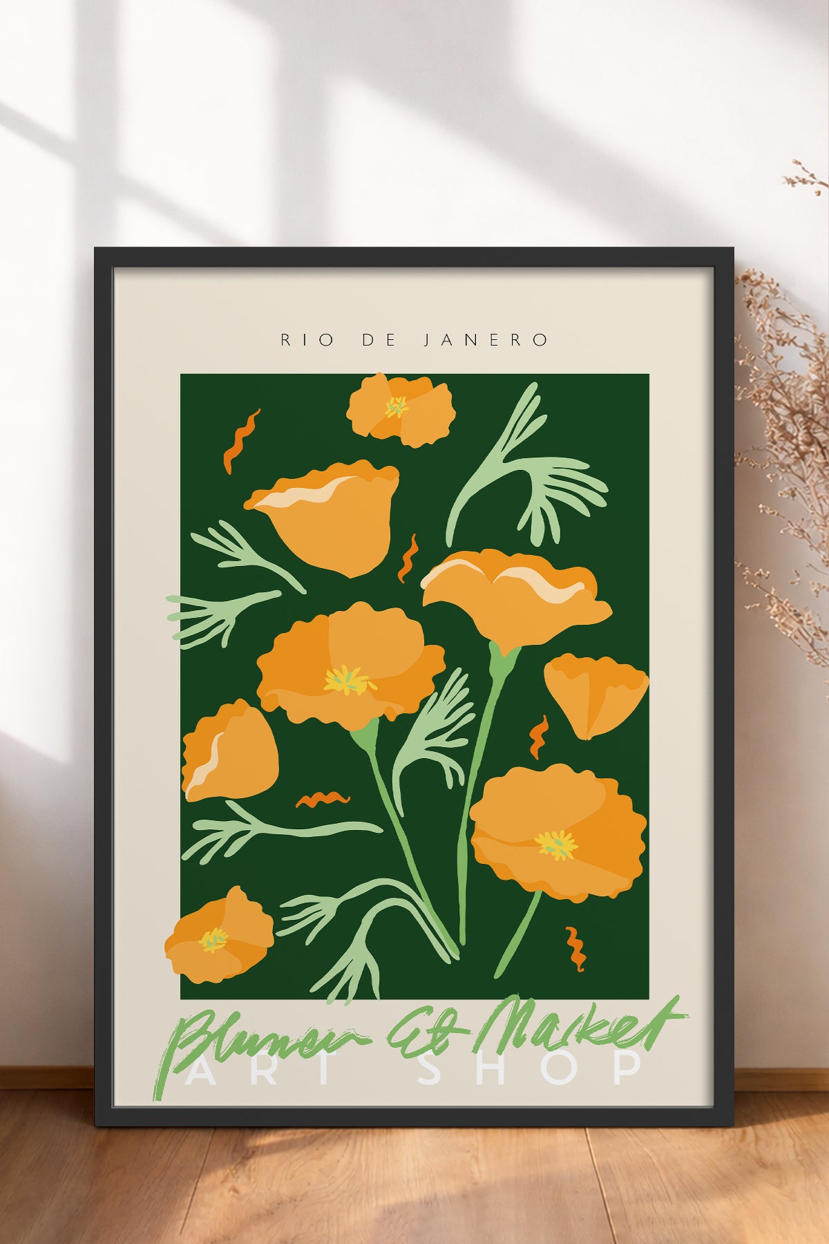 HOMEPACK Ahşap Çerçeveli Tablo Çerçeveli Poster Sanatsal Modern Duvar Dekoru ABSTRACT-46