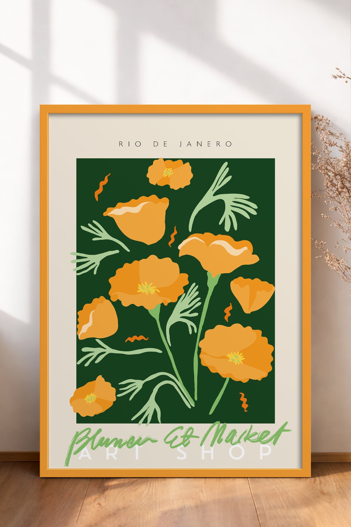 HOMEPACK Ahşap Çerçeveli Tablo Çerçeveli Poster Sanatsal Modern Duvar Dekoru ABSTRACT-46