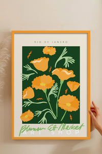 HOMEPACK Ahşap Çerçeveli Tablo Çerçeveli Poster Sanatsal Modern Duvar Dekoru ABSTRACT-46