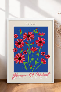HOMEPACK Ahşap Çerçeveli Tablo Çerçeveli Poster Sanatsal Modern Duvar Dekoru ABSTRACT-47