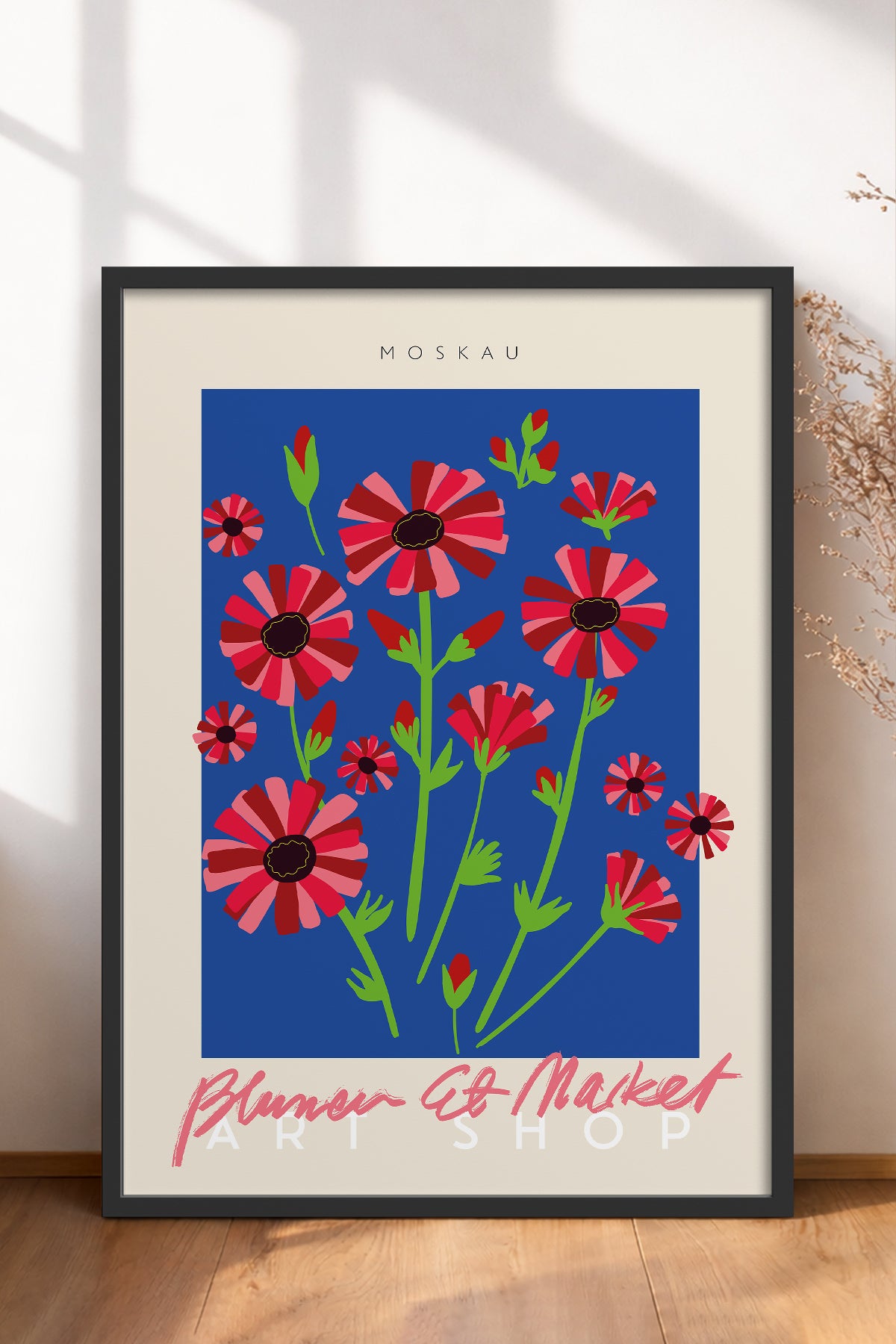 HOMEPACK Ahşap Çerçeveli Tablo Çerçeveli Poster Sanatsal Modern Duvar Dekoru ABSTRACT-47