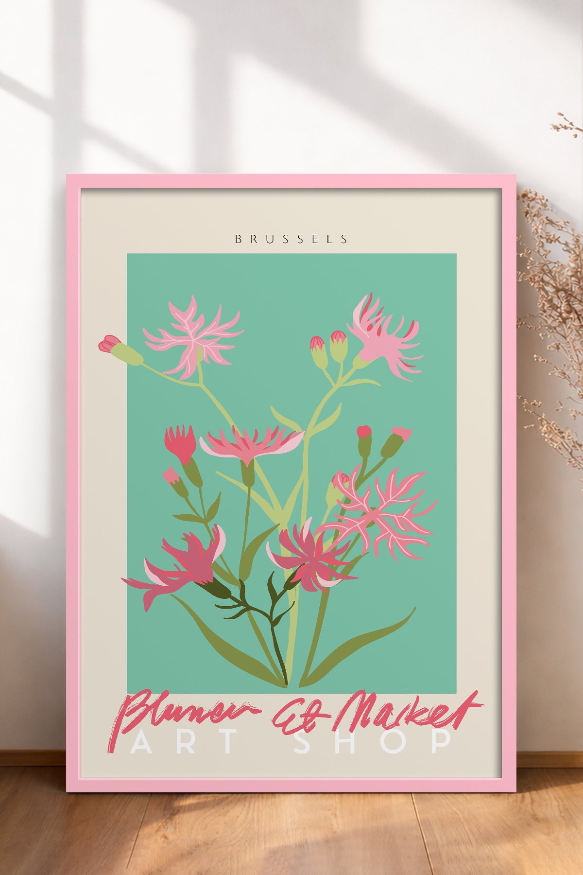 HOMEPACK Ahşap Çerçeveli Tablo Çerçeveli Poster Sanatsal Modern Duvar Dekoru ABSTRACT-48