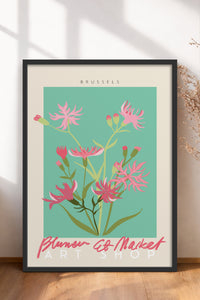 HOMEPACK Ahşap Çerçeveli Tablo Çerçeveli Poster Sanatsal Modern Duvar Dekoru ABSTRACT-48