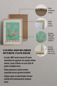 HOMEPACK Ahşap Çerçeveli Tablo Çerçeveli Poster Sanatsal Modern Duvar Dekoru ABSTRACT-48