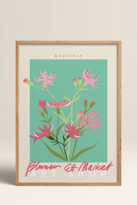 HOMEPACK Ahşap Çerçeveli Tablo Çerçeveli Poster Sanatsal Modern Duvar Dekoru ABSTRACT-48
