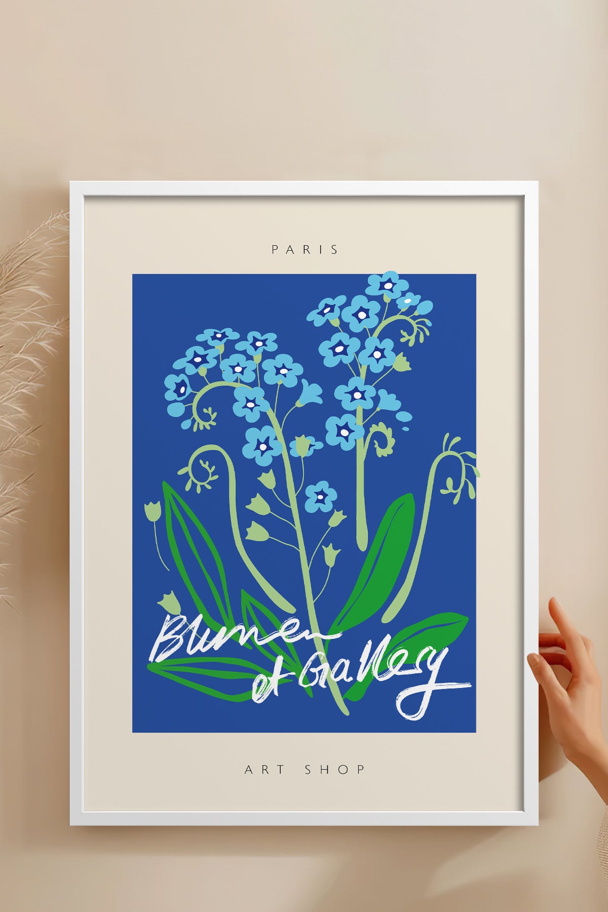 HOMEPACK Ahşap Çerçeveli Tablo Çerçeveli Poster Sanatsal Modern Duvar Dekoru ABSTRACT-51