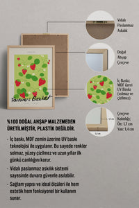 HOMEPACK Ahşap Çerçeveli Tablo Çerçeveli Poster Sanatsal Modern Duvar Dekoru ABSTRACT-54