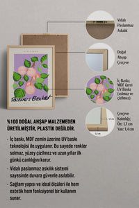 HOMEPACK Ahşap Çerçeveli Tablo Çerçeveli Poster Sanatsal Modern Duvar Dekoru ABSTRACT-55